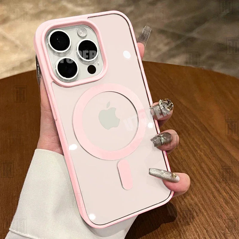 New Pink Transparent Acrylic Phone Case