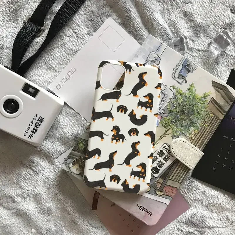Cartoons Dachshund Bulldog Phone Case