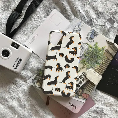 Cartoons Dachshund Bulldog Phone Case