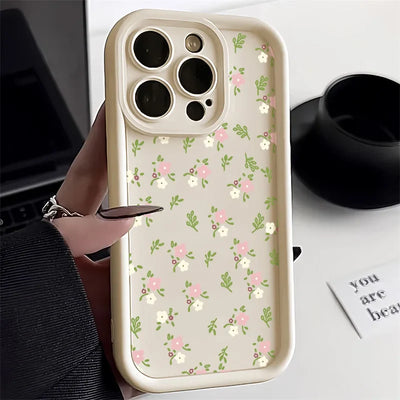Matte Silicone Flower Phone Case