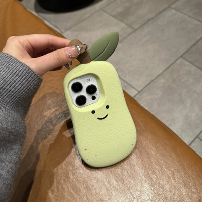 Cute Silicone Pear Shaped Soft Phone Case
