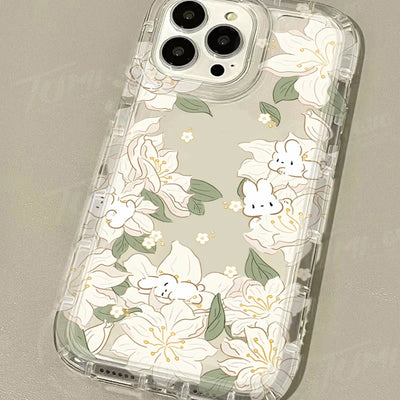 Cute Rabbit Colorful Flower Phone Case