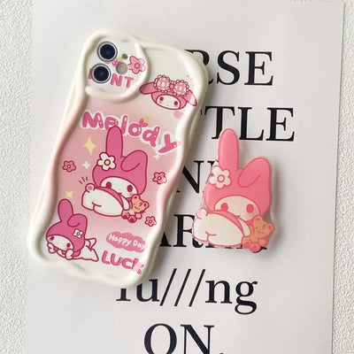 Kuromi Hello Kitty Bracket Bracelet Phone Case