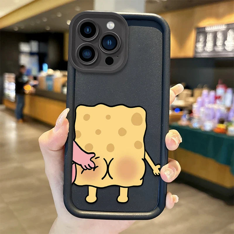 Hot S-SpongeBobs Pinch Butt Couple Phone Case