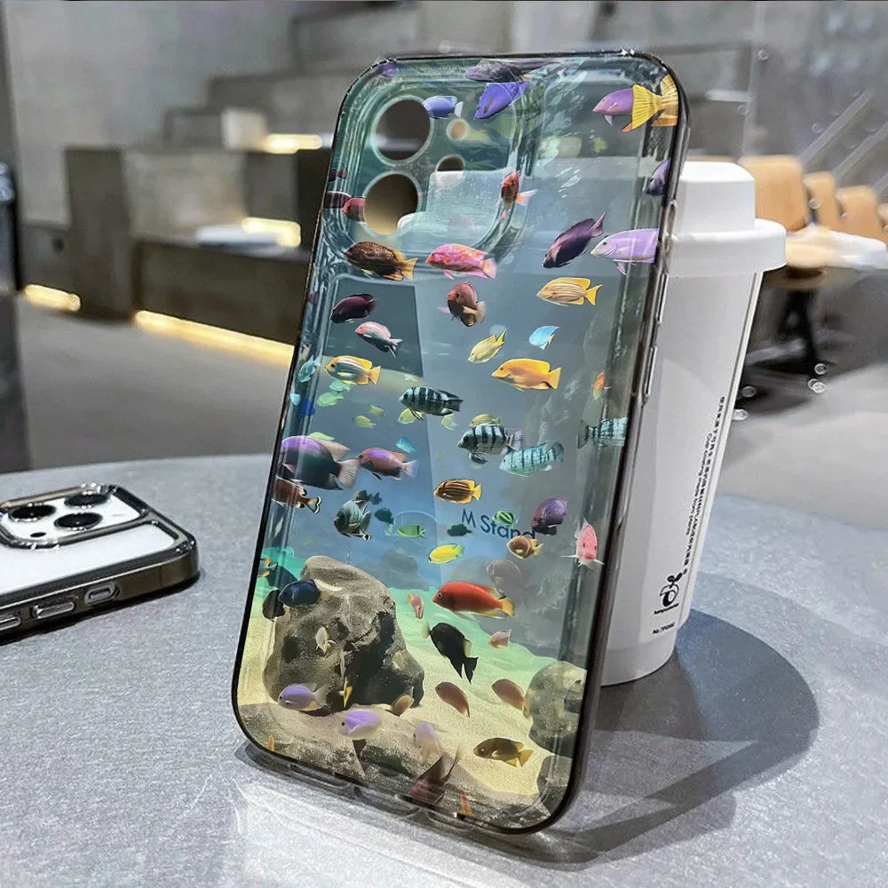 Ocean Animal Fish Cover Transparent Phone Case