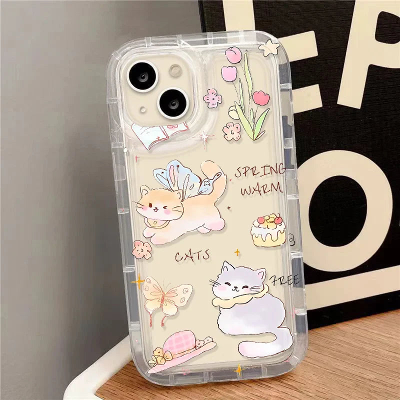 Cute Dinosaur Airbag Cartoon Animals Cover Phone Case