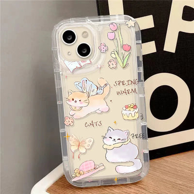 Cute Dinosaur Airbag Cartoon Animals Cover Phone Case