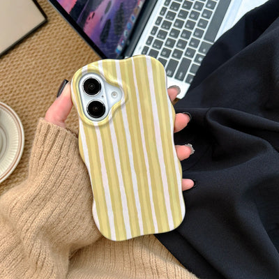 Fashion 2 in 1 Glossy Stripes Phone Case