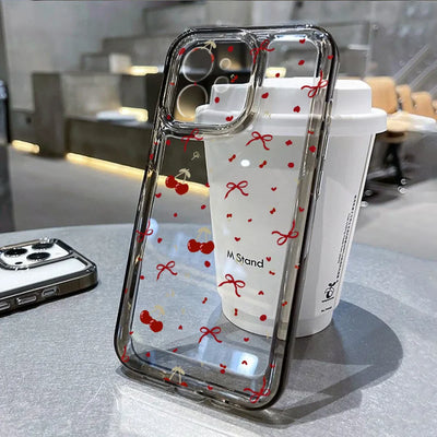 Cute Bow Cherry Phone Case