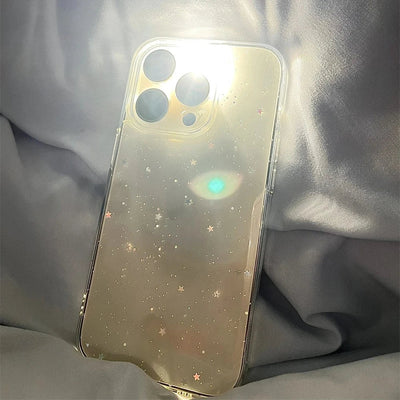 Luxury Bling Star Sequins Glitter Transparent Phone Case