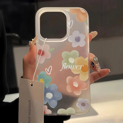 Cute Flower Love Heart Phone Case