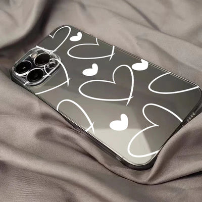 Love Heart Soft Clear Simple lines Cover Phone Case