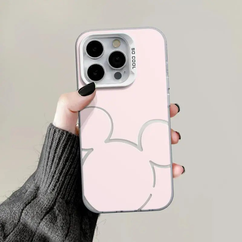 Hollow Mickey Mouse Concise Pattern Phone Case