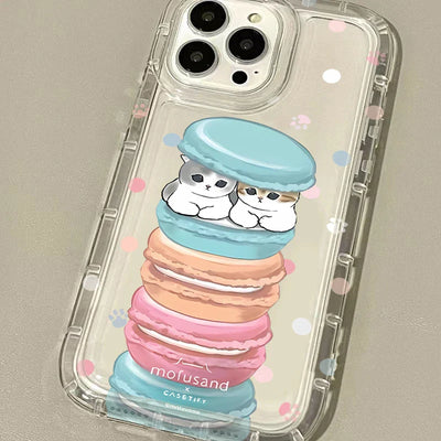 Mofusand Shark Cat Clear Phone Case