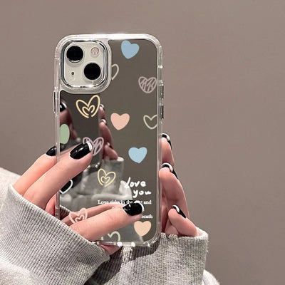 Cute Cherry Bow Mirror Phone Case