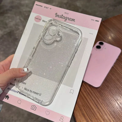 Clear Glitter Phone Case