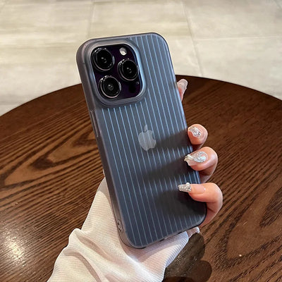 Soft Matte Corrugated Clear Phone Case