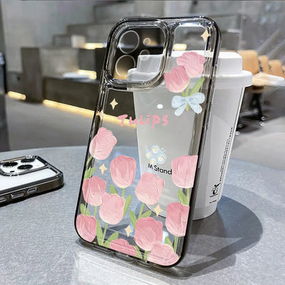 Tulip Silicone Cover Soft Fundas Phone Case