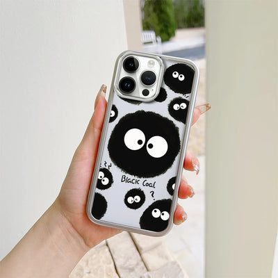 Lovely Spirited Away Soot Sprites Transparent Phone Case