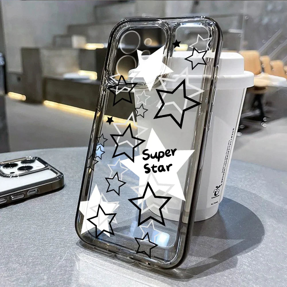 Ice Coffee Lable Y2k Star Cover Phone Case