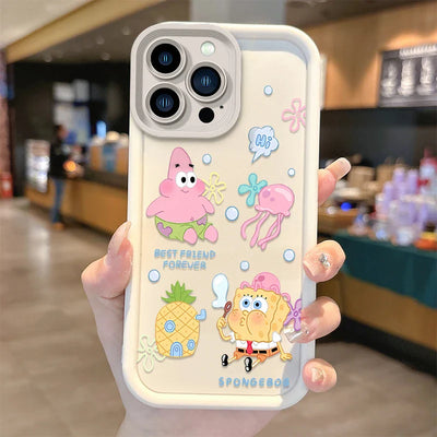 Hot S-SpongeBobs Pinch Butt Couple Phone Case