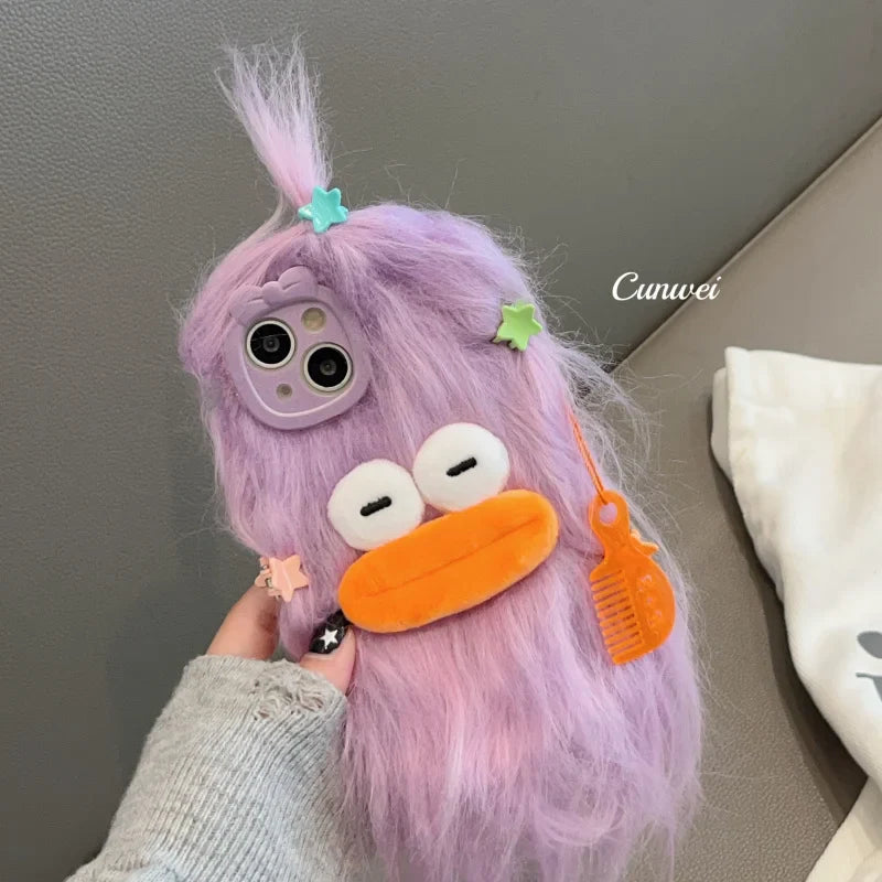 Cute Plush Winter Warm Fur Phone Case