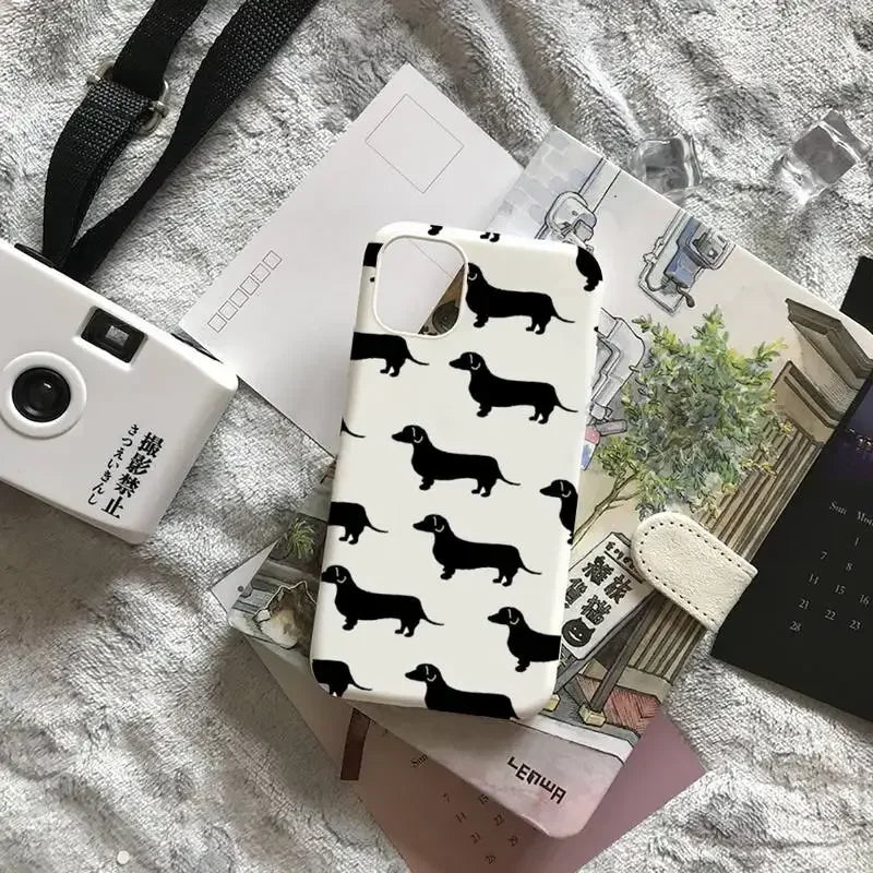 Cartoons Dachshund Bulldog Phone Case