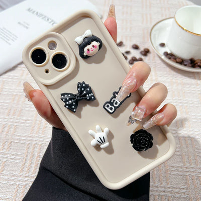 Cute Cartoon 3D Coffee Bear Phone Case