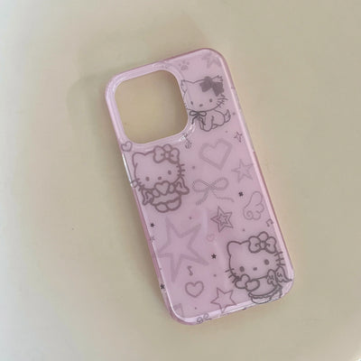 Hello Kitty With Luxury Imitation Diamonds Phone Case