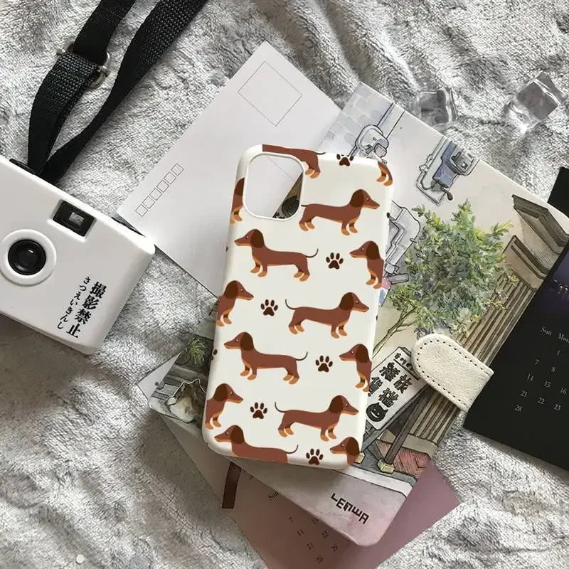 Cartoons Dachshund Bulldog Phone Case