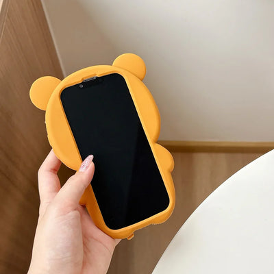 Funny Rilakkuma Bear Hello Kitty Soft Silicone Phone Case