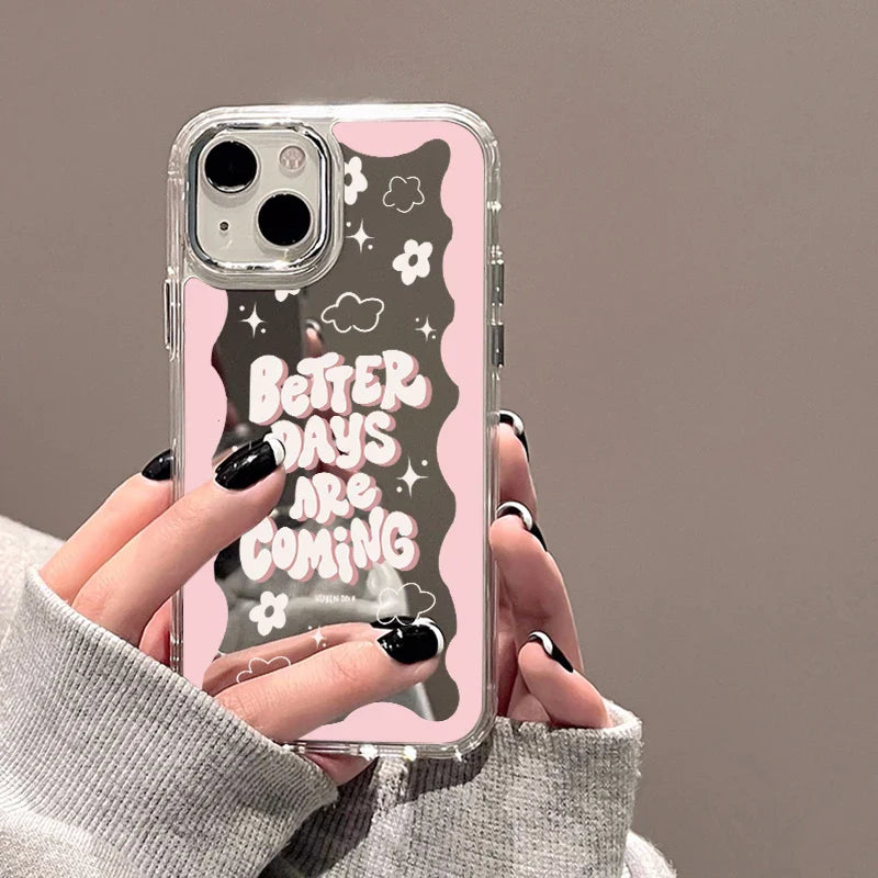 Fashion Letter Mirror Phone Case