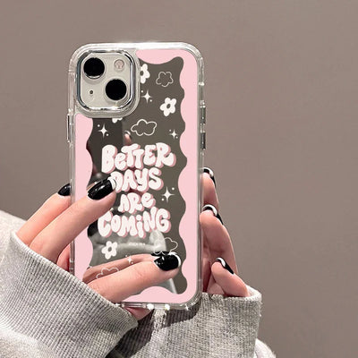 Fashion Letter Mirror Phone Case