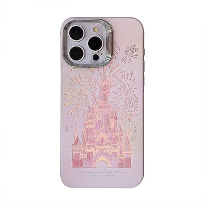 Dream Castle fireworks Luxury Pink Phone Case