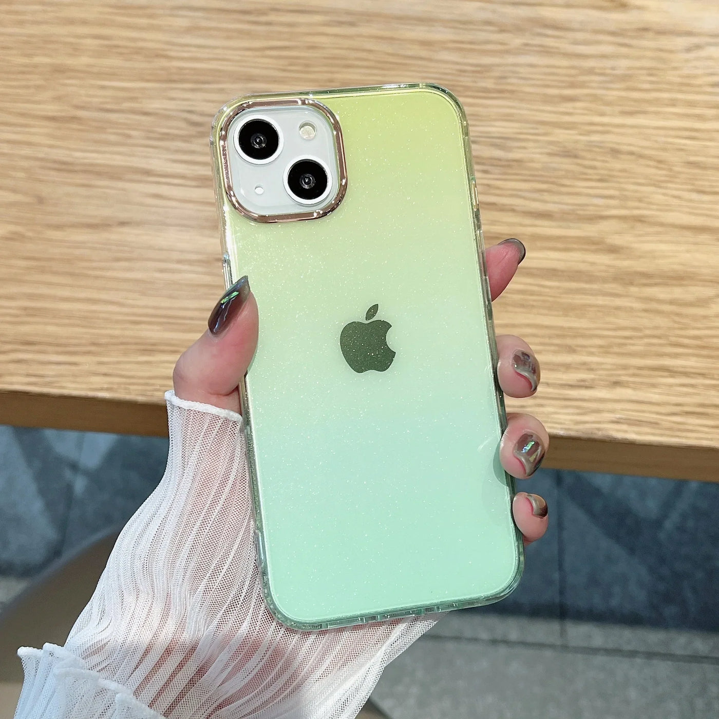 High End Starry Sky Gradient Glitter Phone Case