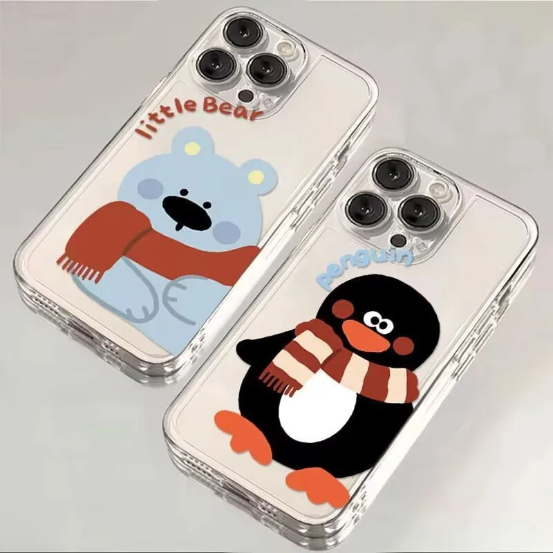 Little Bear and Penguin Phone Case