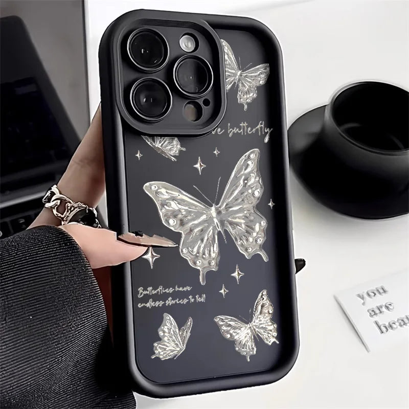 Cute Bumper Cherry Bowknot Cover Phone Case