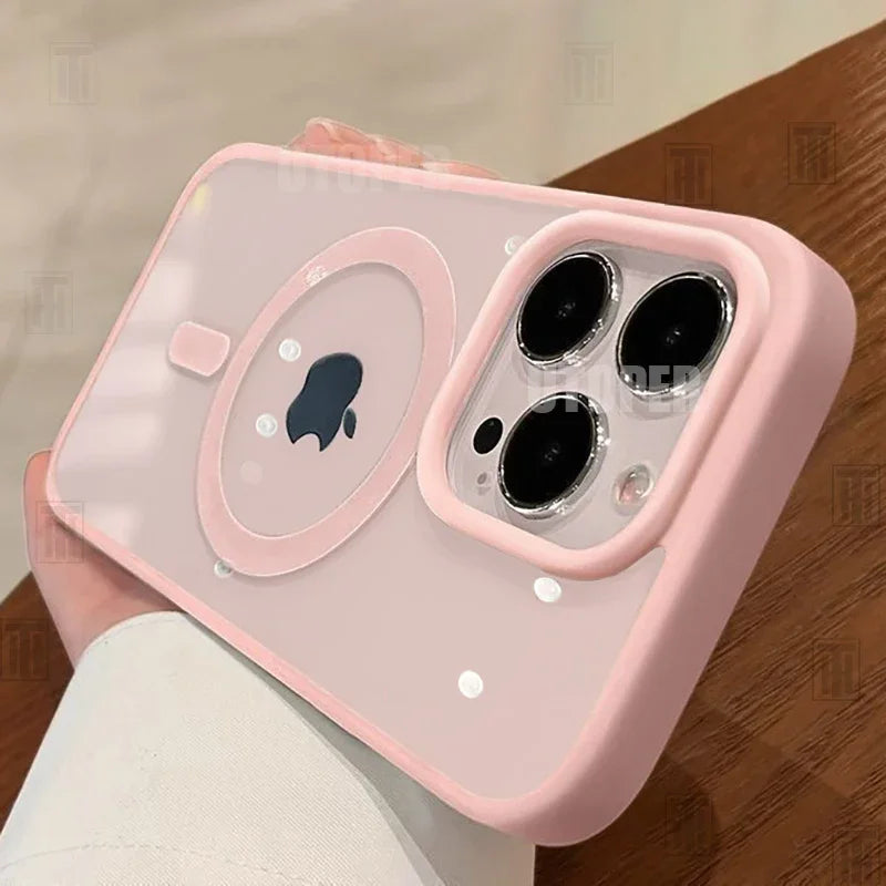 New Pink Transparent Acrylic Phone Case
