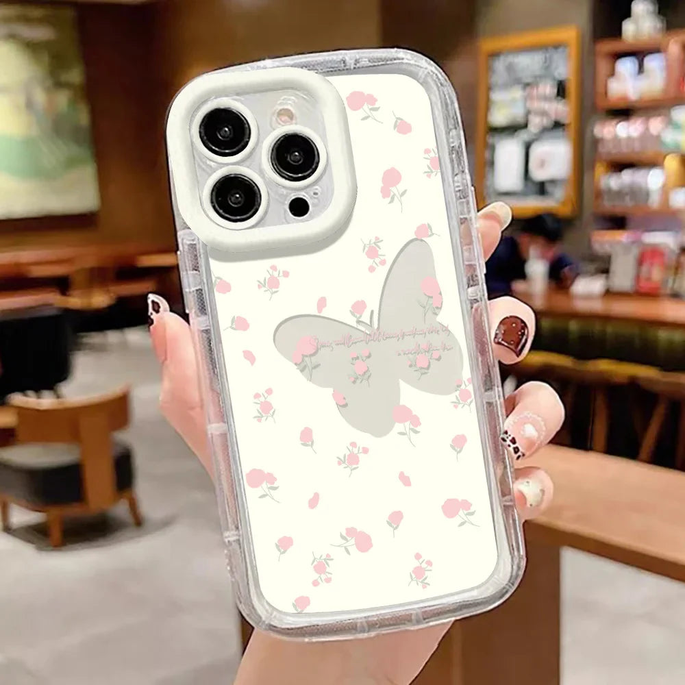 Clear Funny girl Cute Phone Case