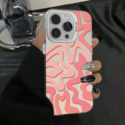 New Stripes Color Silver Shell Phone Case