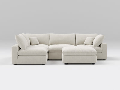 5-Piece Modular Sectional (Armless + Ottoman)