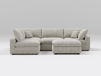 5-Piece Modular Sectional (Armless + Ottoman)