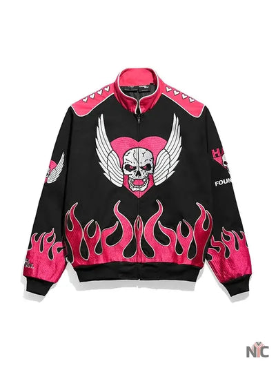 WWE The Hart Foundation Racing Jacket