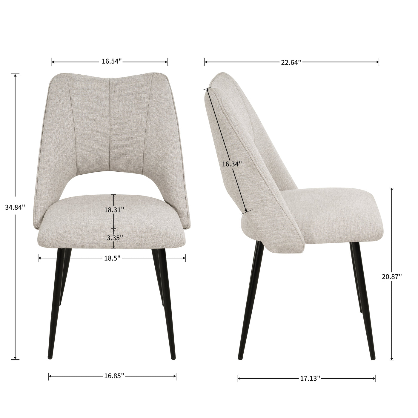 5-Piece Dining Table and Chair Set, Including 4 Beige Chairs and a Retractable Dining Table in White, Suitable For 4 to 6 People's Dining Tables, Suitable for Kitchens and Living Rooms