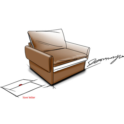 Modern Style Oversized Armchair Accent Chair Single Sofa Lounge Chair for Living Room, Bedroom