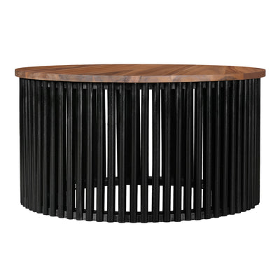 ACACIA SOLID WOOD COFFEE TABLE,NATURAL & BLACK COLOR