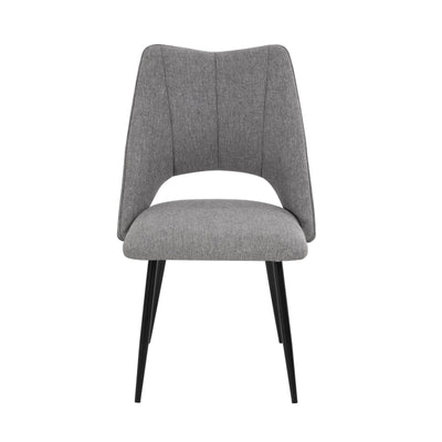 4-Chair Set Combination, Modern and Simple, With High Resilience Filling, Metal Legs, Adjustable Feet, Suitable For Kitchens and Dining Rooms,(Grey)