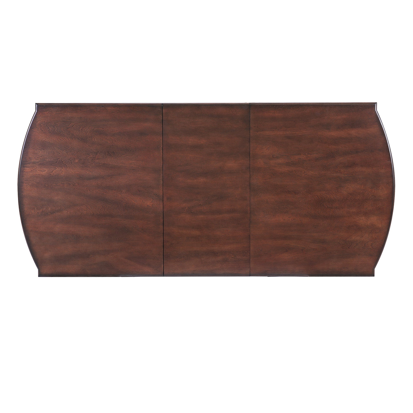 6-Piece Extendable Dining Table Set, 60–78 in. Wood Table with Removable Leaf, 4 Upholstered Chairs and Bench, Cherry Finish