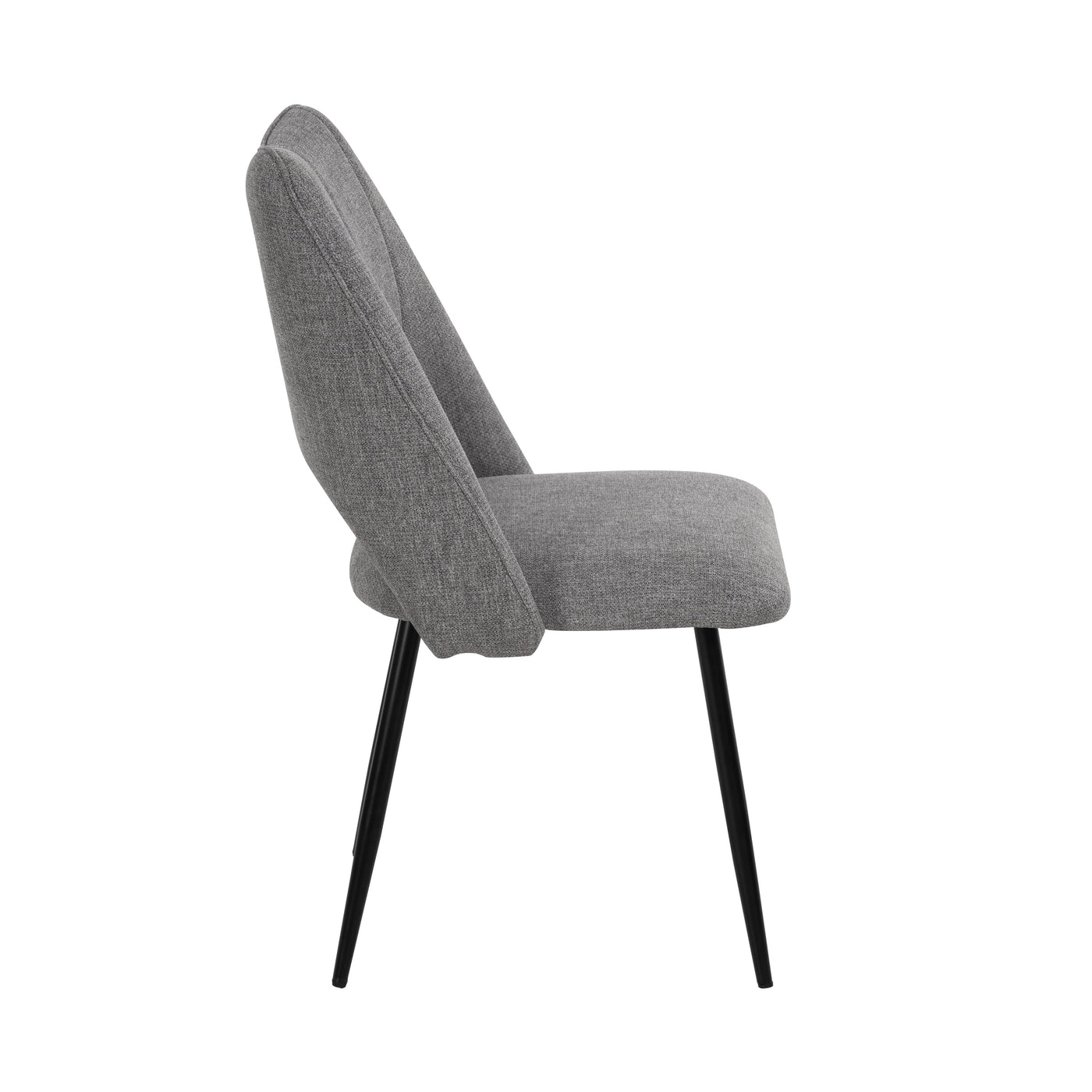 4-Chair Set Combination, Modern and Simple, With High Resilience Filling, Metal Legs, Adjustable Feet, Suitable For Kitchens and Dining Rooms,(Grey)