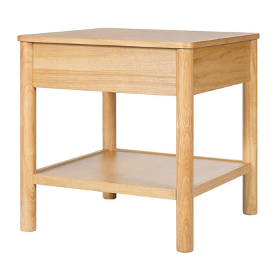 END TABLE K/D WITH 1 DRAWER,NATURAL COLOR